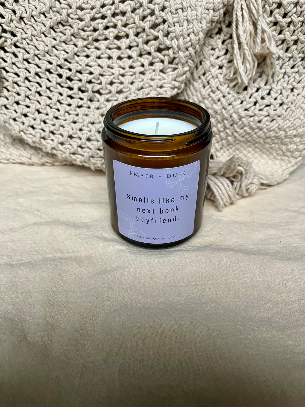 Smells Like My Next Book Boyfriend soy candle