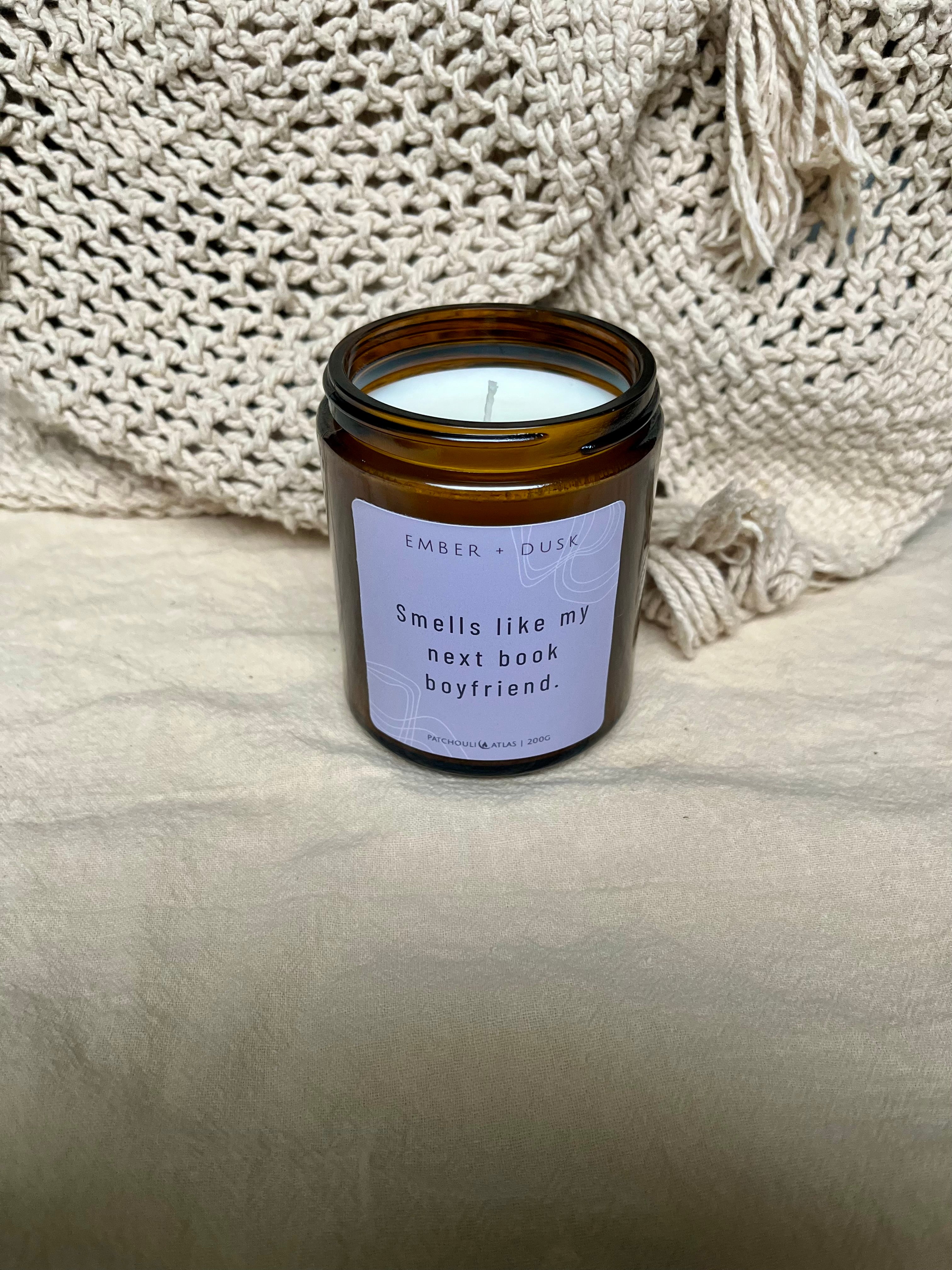 Smells Like My Next Book Boyfriend soy candle