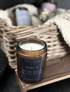 Wine and Book Club soy candle