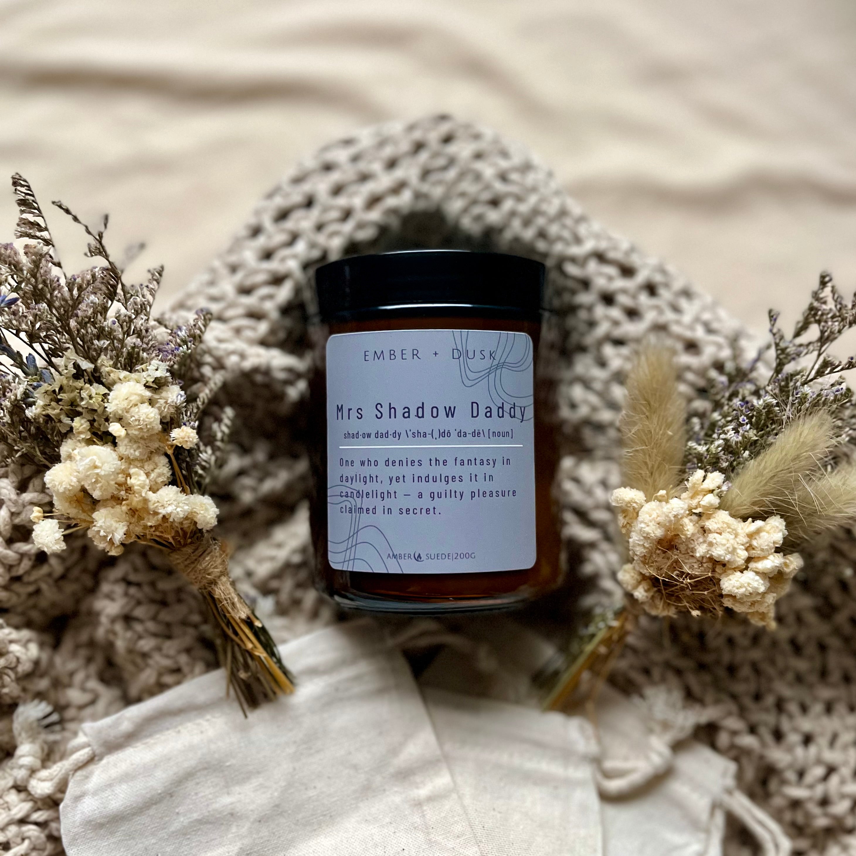 Mrs Shadow Daddy soy candle