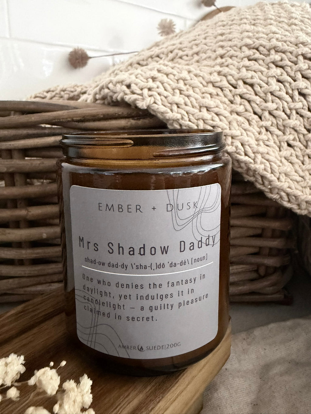 Mrs Shadow Daddy soy candle